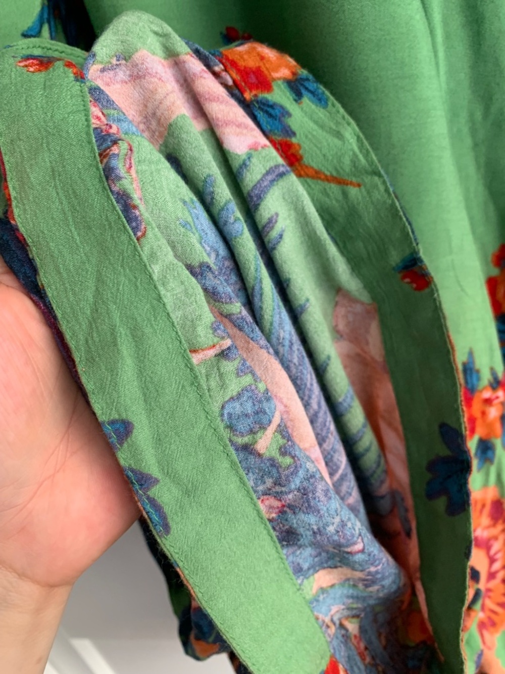 Anthropologie Sleep Pant Pajamas Lounge Hummingbirds Green Size XL - Picture 7 of 16